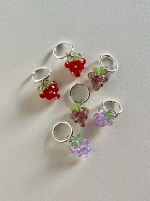 Aros Fruta Mini plateado